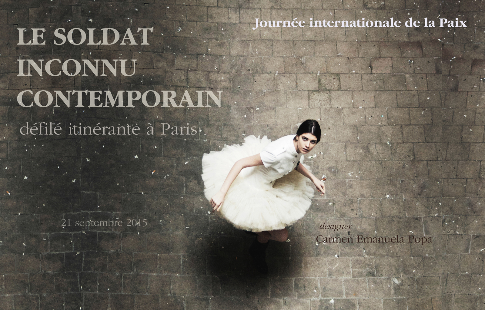 Le Soldat Inconnu Contemporain <br> Journée Internationale de la Paix <br> Défilé itinérante à Paris